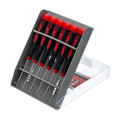 Набор отверток для точных работ Fusion, двухкомпонентная рукоятка, 6 шт, в пластиковом пенале Matrix по ценам производителя в Екатеринбурге с доставкой по всей России