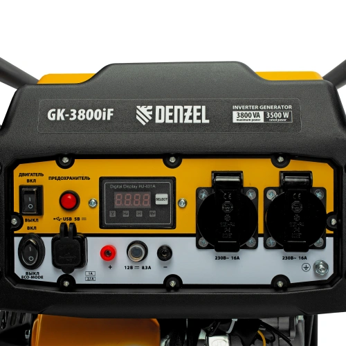 Генератор инверторный GK-3800iF, 3,8 кВт, 230 В, ручной старт DENZEL по ценам производителя в Екатеринбурге с доставкой по всей России