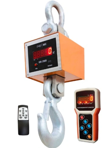 Весы крановые ВЭК-20000 с дублированием показаний на пульт по ценам производителя в Екатеринбурге с доставкой по всей России