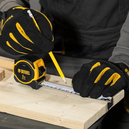 Рулетка 5м х 25мм, двухкомп. корпус, магнитный обрезиненный зацеп Denzel по ценам производителя в Екатеринбурге с доставкой по всей России