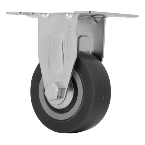 Колесо неповоротное D 50 мм, крепление  платформенное Сибртех по ценам производителя в Екатеринбурге с доставкой по всей России