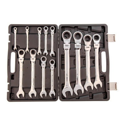 Набор ключей комбинированных, трещоточных шарнирных 13 шт. Matrix по ценам производителя в Екатеринбурге с доставкой по всей России