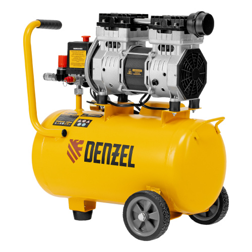 Компрессор DLS950/24 безмаслянный малошумный 950 Вт, 165 л/мин, ресивер 24 л Denzel по ценам производителя в Екатеринбурге с доставкой по всей России