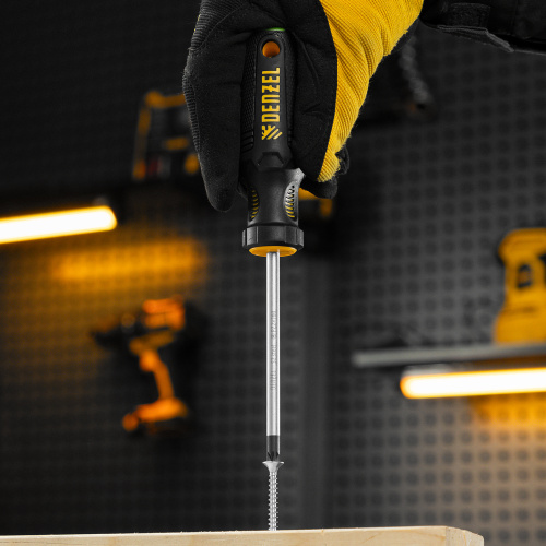 Отвертка, PZ2x100 мм, S2, 3к рукоятка Denzel по ценам производителя в Екатеринбурге с доставкой по всей России