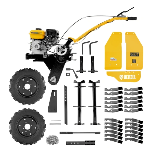 Мотоблок DPT-270S, 7 л.с., ремен.сцеп, фрез 3х4, ШОМ, передачи 2В/1Н Denzel по ценам производителя в Екатеринбурге с доставкой по всей России