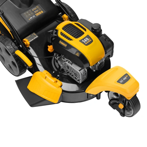 Бензиновая газонокосилка GLT-460SP-T, Trike 149 см3, 46 см, привод, панель, 60л Denzel по ценам производителя в Екатеринбурге с доставкой по всей России