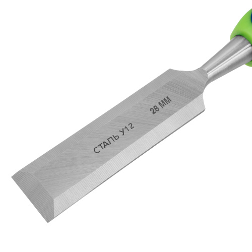 Долото-стамеска, 28 мм, двухкомпонентная рукоятка Сибртех по ценам производителя в Екатеринбурге с доставкой по всей России