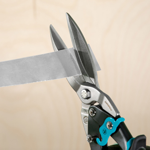 Ножницы по металлу "Piranha", 270 мм, прямой проходной рез, сталь СrMo, двухкомпонентные рукоятки Gross по ценам производителя в Екатеринбурге с доставкой по всей России