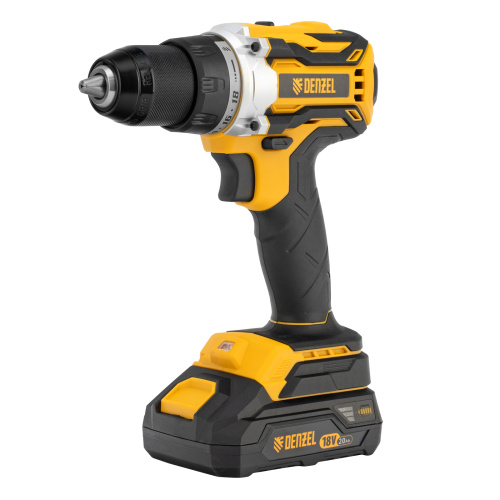Дрель-шуруповерт аккумуляторная, бесщет. BLDL-18-02 Li-Ion, 18 В Denzel по ценам производителя в Екатеринбурге с доставкой по всей России