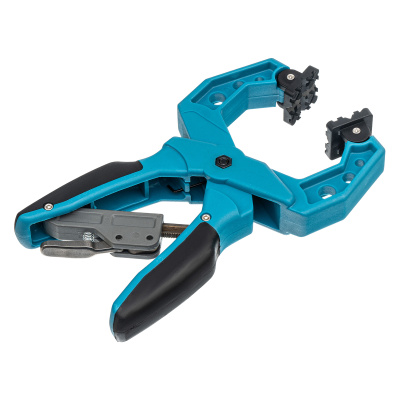 Струбцина клещеобразная 2-1/4, пластиковый корпус, храповой механизм жесткой фиксации, 58 мм Gross по ценам производителя в Екатеринбурге с доставкой по всей России