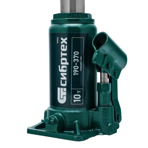 Домкрат гидравлический бутылочный, 10 т, 190-370 мм Сибртех по ценам производителя в Екатеринбурге с доставкой по всей России
