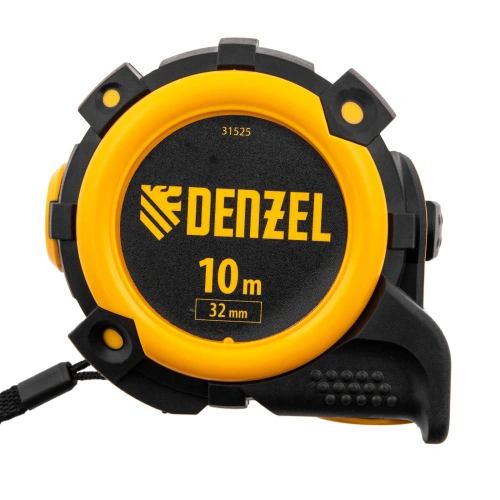 Рулетка 10м х 32мм, автоматич. фиксац., нейлон. покрытие, магнит. зацеп, двухстор. разметка Denzel по ценам производителя в Екатеринбурге с доставкой по всей России