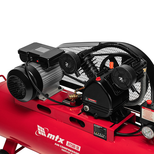 Компрессор воздушный ременный привод КР2500/80, 2,5 кВт, 80 литров, 420 л/мин МТХ по ценам производителя в Екатеринбурге с доставкой по всей России