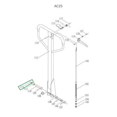 Втулка ролика ручки для гидравлических тележек AC25 по ценам производителя в Екатеринбурге с доставкой по всей России