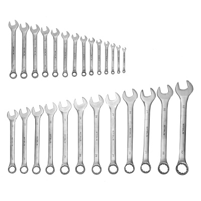 Набор ключей комбинированных 6-32 мм, 26 шт, CrV, матовый хром Stels по ценам производителя в Екатеринбурге с доставкой по всей России