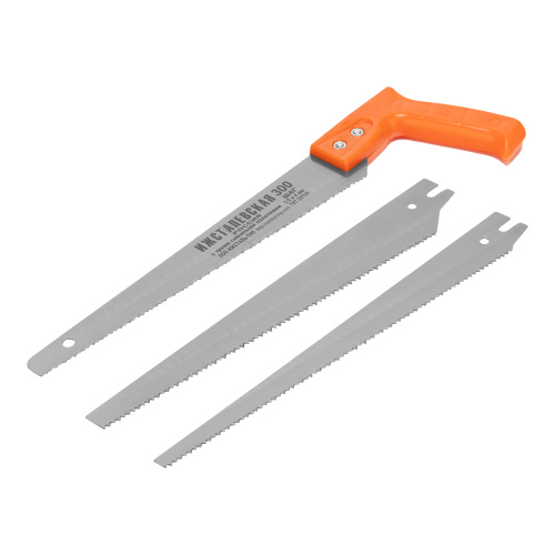 Ножовка по дереву, 300 мм, 3 сменных полотна, пластиковая рукоятка по ценам производителя в Екатеринбурге с доставкой по всей России