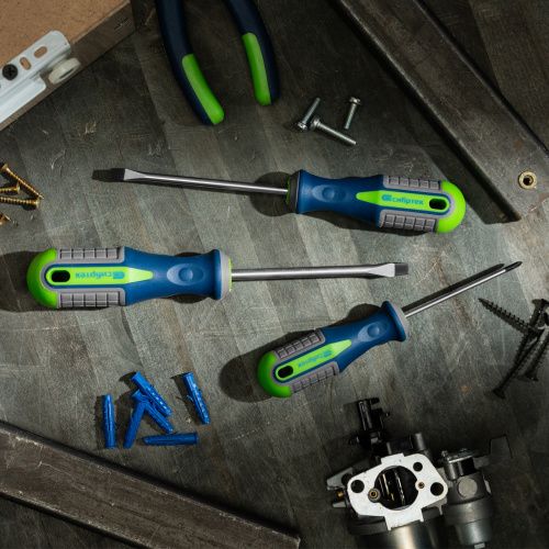 Набор отверток, CrV, трехкомпонентные рукоятки, 6 предметов Сибртех по ценам производителя в Екатеринбурге с доставкой по всей России