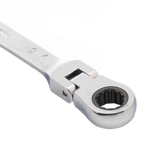 Ключ комбинированный трещоточный, 9 мм, CrV, шарнирный, зеркальный хром Matrix по ценам производителя в Екатеринбурге с доставкой по всей России