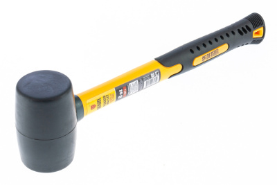 Киянка резиновая, 8 oz, черная резина, фибергласовая рукоятка Denzel по ценам производителя в Екатеринбурге с доставкой по всей России