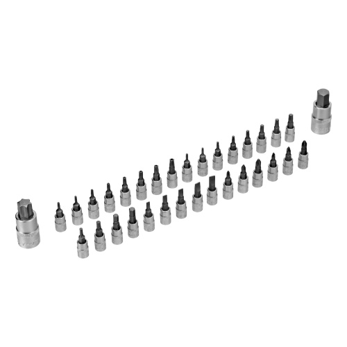 Набор инструментов, 1/2", 1/4", CrV, S2, пластиковый кейс, 194 предмета Denzel по ценам производителя в Екатеринбурге с доставкой по всей России