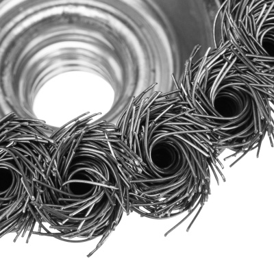 Щетка для УШМ, 75 мм, М14, "чашка", крученая проволока 0.35 мм Matrix по ценам производителя в Екатеринбурге с доставкой по всей России