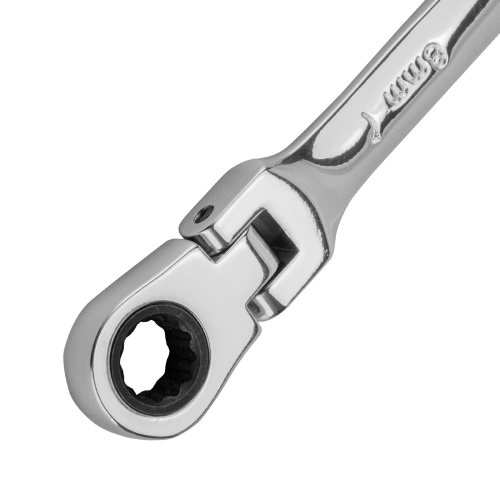 Ключ комбинированный трещоточный, 8 мм, CrV, шарнирный, зеркальный хром Matrix Professional по ценам производителя в Екатеринбурге с доставкой по всей России