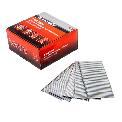 Гвозди для пневматического нейлера 16GA, сечение 1.6 х 1.4, длина 38 мм, 2500 шт Matrix по ценам производителя в Екатеринбурге с доставкой по всей России