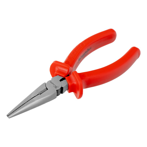 Длинногубцы прямые Econom, 160 мм, шлифованные, пластмассовые рукоятки Matrix по ценам производителя в Екатеринбурге с доставкой по всей России