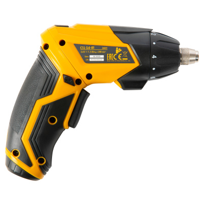 Отвертка аккумуляторная CSL-3.6-01, Li-Ion, 3.6 В, 1.3 А*ч, 200 об/мин, с аксессуарами Denzel по ценам производителя в Екатеринбурге с доставкой по всей России