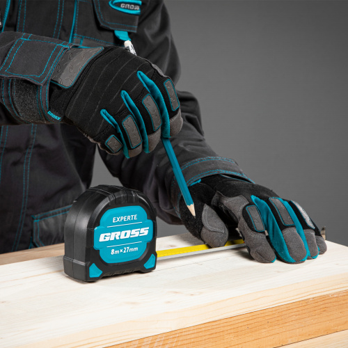 Рулетка Experte,8 м x 27 мм,двухкомпонентный корпус,магнит,двухсторонняя разметка,нейлон Gross по ценам производителя в Екатеринбурге с доставкой по всей России