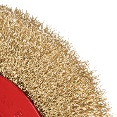 Щетка для точила, 200 мм, посадка 32 мм, плоская, латунированная витая проволока Matrix по ценам производителя в Екатеринбурге с доставкой по всей России