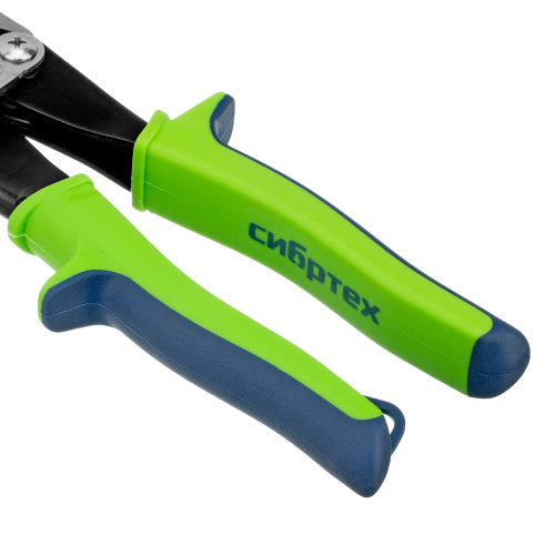 Ножницы по металлу, 250 мм, прямой рез, сталь С55, двухкомпонентные рукоятки СИБРТЕХ по ценам производителя в Екатеринбурге с доставкой по всей России