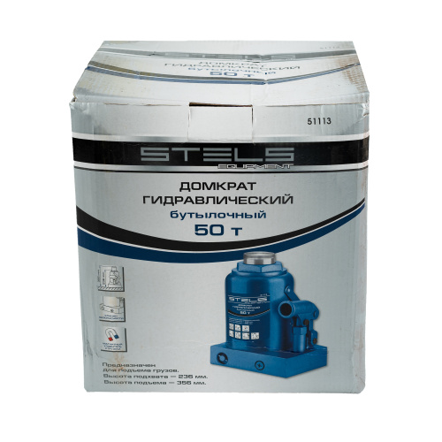 Домкрат гидравлический бутылочный, 50 т, H подъема 236-356 мм Stels по ценам производителя в Екатеринбурге с доставкой по всей России