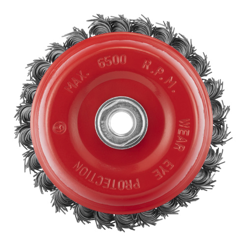 Щетка для УШМ, 125 мм, М14, "чашка", крученая проволока 0.8 мм Matrix по ценам производителя в Екатеринбурге с доставкой по всей России