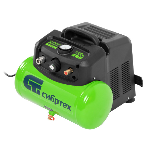 Компрессор воздушный безмаслянный BL 1100/6 1100Вт, ресивер 6 литров, 180 л/мин Сибртех по ценам производителя в Екатеринбурге с доставкой по всей России