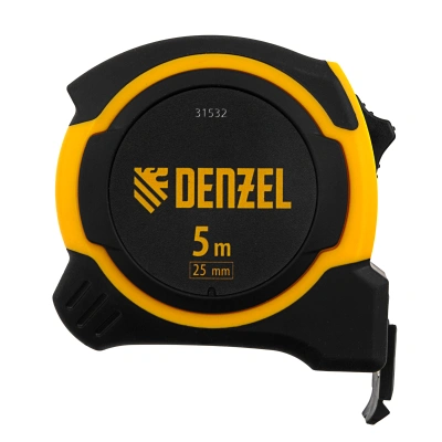 Рулетка 5м х 25мм, двухкомп. корпус, магнитный обрезиненный зацеп Denzel по ценам производителя в Екатеринбурге с доставкой по всей России