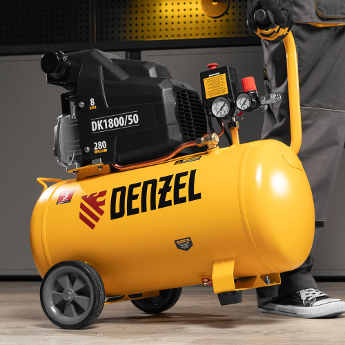 Компрессор воздушный DK1800/50, Х-PRO 1.8 кВт, 280л/мин, 50л Denzel по ценам производителя в Екатеринбурге с доставкой по всей России