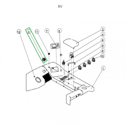 Переключатель стояночного тормоза для ричтрака RV (24V) по ценам производителя в Екатеринбурге с доставкой по всей России