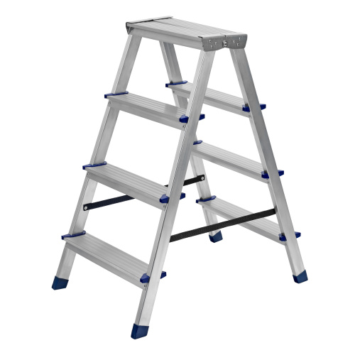 Стремянка двусторонняя 4 ступени, алюминиевая, Сибртех по ценам производителя в Екатеринбурге с доставкой по всей России