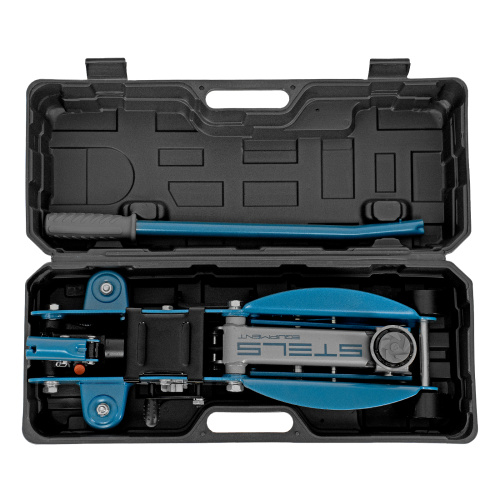 Домкрат гидравлический подкатной с фиксатором, 2.5 т, Safety Pin, 140-385 мм, в кейсе Stels по ценам производителя в Екатеринбурге с доставкой по всей России