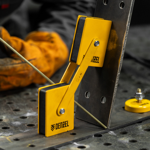 Фиксатор магнитный регулируемый для сварочных работ усилие 50 LB Denzel по ценам производителя в Екатеринбурге с доставкой по всей России