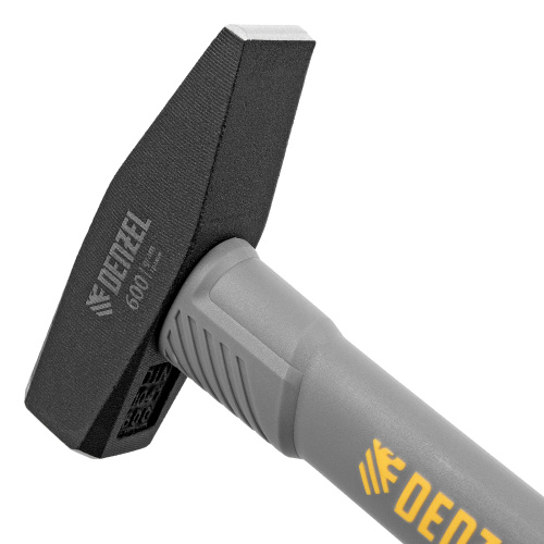 Молоток слесарный, 600 г, кованый, фибергласовая рукоятка c TPR покрытием Denzel по ценам производителя в Екатеринбурге с доставкой по всей России