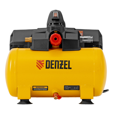 Компрессор  DLS750/6 безмасляный малошумный 750 Вт, 140 л/мин,ресивер 6 л Denzel по ценам производителя в Екатеринбурге с доставкой по всей России