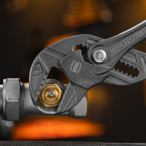 Клещи переставные, кнопочный механизм, обливные рукоятки, сантехнические, 250 мм Denzel по ценам производителя в Екатеринбурге с доставкой по всей России