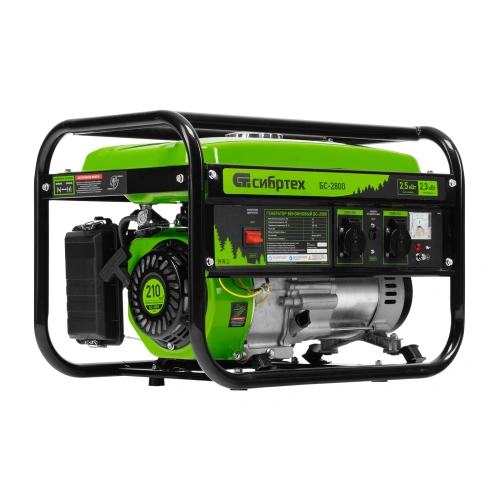 Генератор бензиновый БС-2800, 2.5 кВт, 230В, четырехтактный, 15 л, ручной стартер Сибртех по ценам производителя в Екатеринбурге с доставкой по всей России