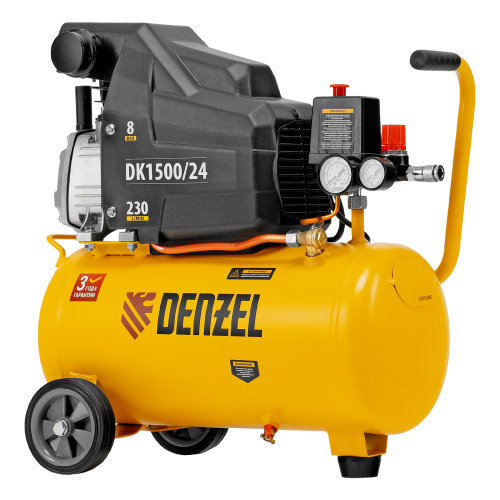 Компрессор воздушный DK1500/24, Х-PRO 1.5 кВт, 230 л/мин, 24 л Denzel по ценам производителя в Екатеринбурге с доставкой по всей России