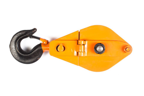Блок монтажный однорольный с  крюком TOR 1 т с откидной щекой по ценам производителя в Екатеринбурге с доставкой по всей России