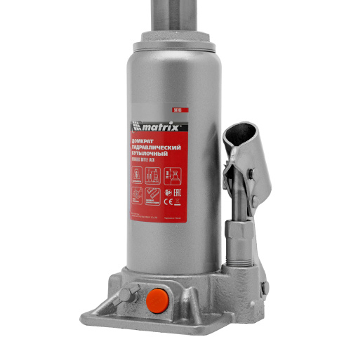 Домкрат гидравлический бутылочный, 6 т, h подъема 216-413 мм Matrix по ценам производителя в Екатеринбурге с доставкой по всей России