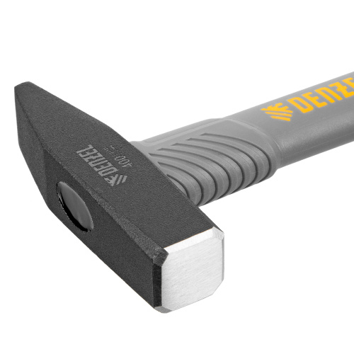 Молоток слесарный, 400 г, кованый, фибергласовая рукоятка c TPR покрытием Denzel по ценам производителя в Екатеринбурге с доставкой по всей России