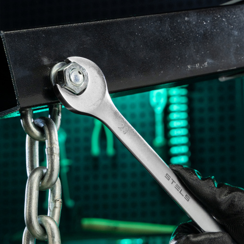 Ключ комбинированный, 23 мм, CrV, матовый хром Stels по ценам производителя в Екатеринбурге с доставкой по всей России